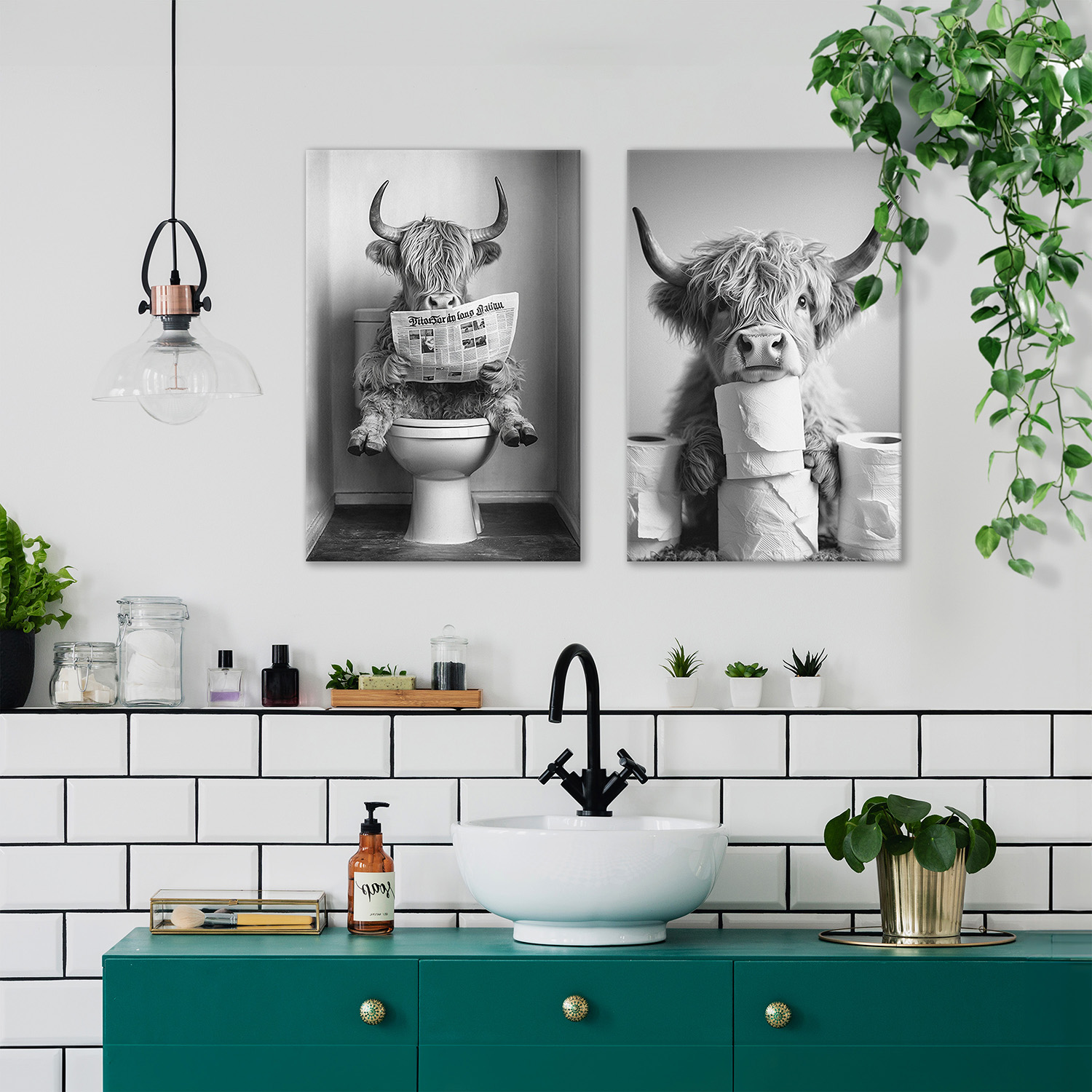 Quadro moderno, per soggiorno camera da letto, con cornice BOSTON colore GREY, 60x110 cm, DESERT LANDSCAPE stampa su pannello in legno, stile paesaggio
