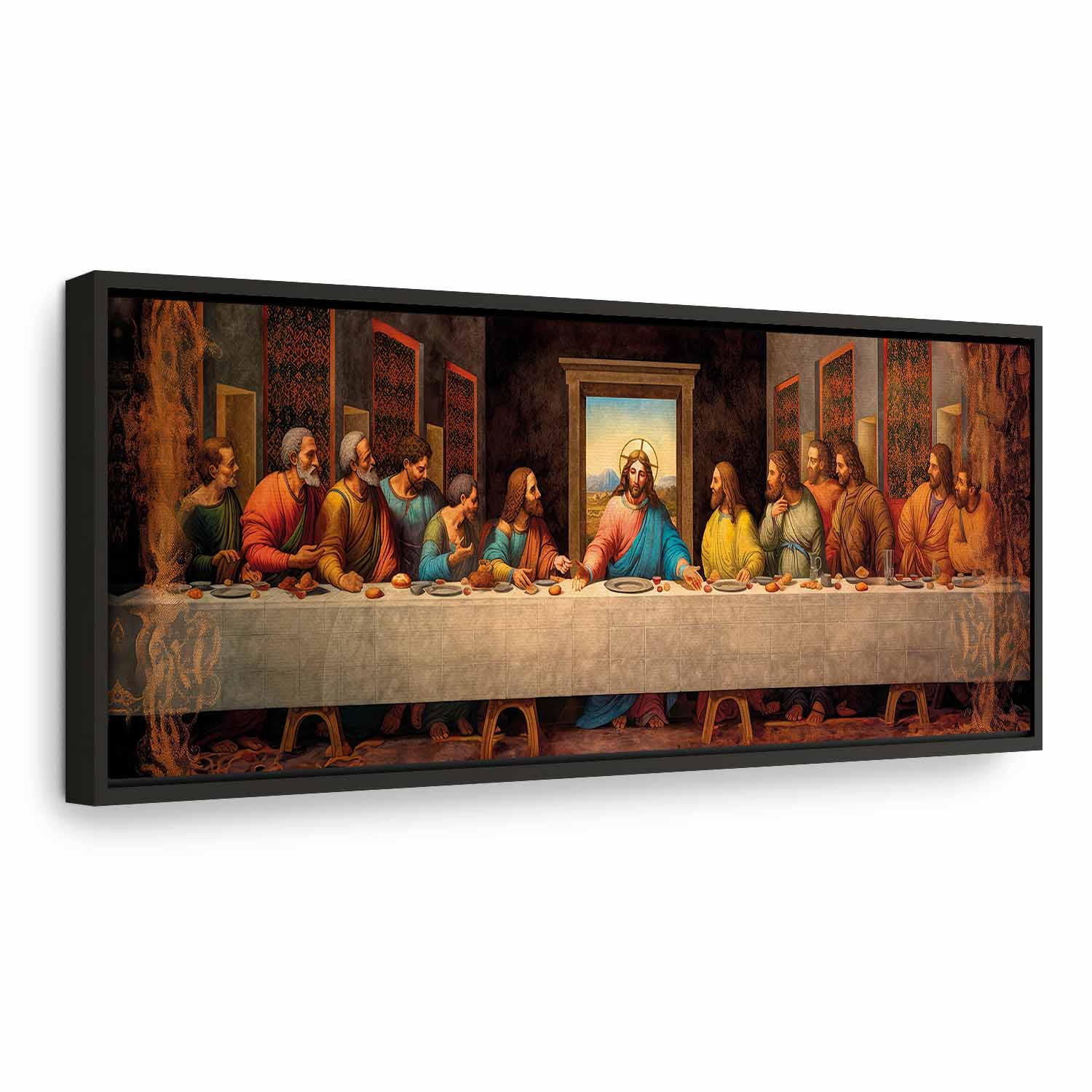 Murando Wandbild Jesus Letztes Abendmahl Leinwand Groß Bild Wohnzimmer Wanddeko