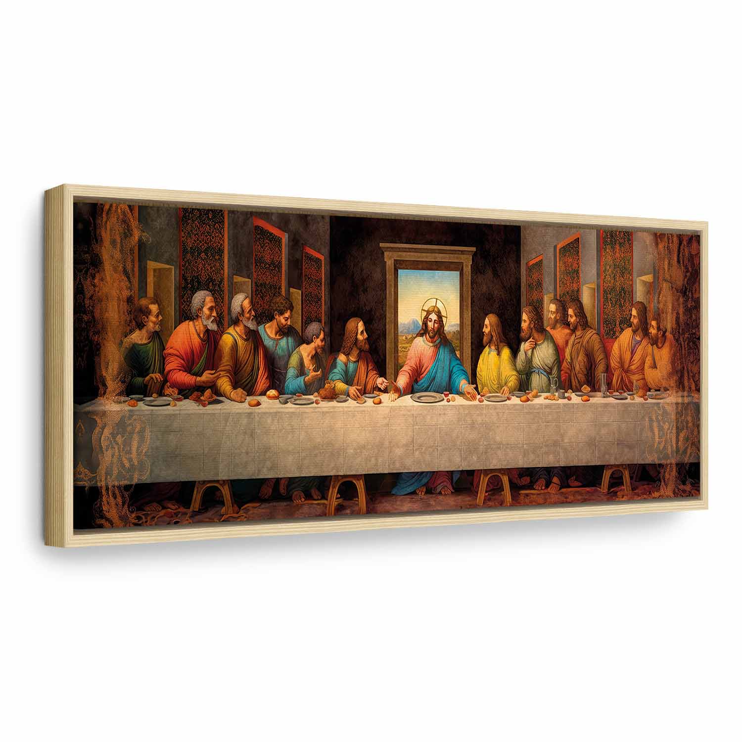 Murando Wandbild Jesus Letztes Abendmahl Leinwand Groß Bild Wohnzimmer Wanddeko